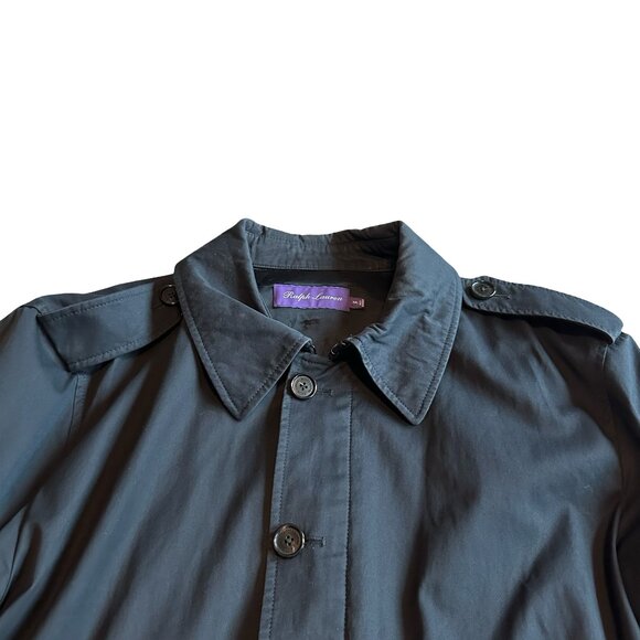 Ralph Lauren Purple Label Zip Button Trench Coat Jacket Waist Length Size XXL 2X - Picture 2 of 12
